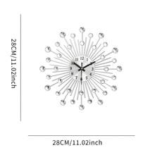 1pc Modern Metal Wall Clock, Silent Wall Clock, Wall Art Decor, Home Decor, Suitable For Living Room, Bedroom, Hotel, Cafe, Office, New Year, Housewarming Festival Decoration, Home Decor, Room Decor Gifts Birthday Graduation Clock Wall Bedroom Decor Dormitory Decor Back To School - Multicolor - View 16