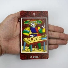 Tarot Encyclopedia Deck 24 Cards With Manual - 紅色 - 查看 3