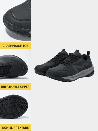 TECTOP Herren Herbst- und Winter Wanderschuhe, Laufschuhe für den Outdoor-Sport, Sohle mit Rückprall, atmungsaktiv, verschleißfest