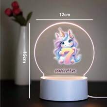 1 件装 美丽定制台灯夜灯 生日独角兽 适用于卧室装饰灯 圣诞礼物