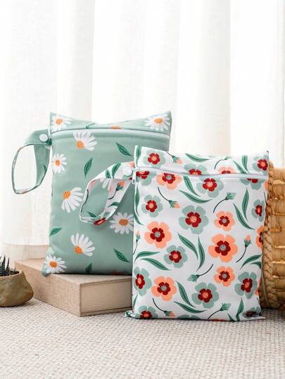 2 个迷你储物袋 18*25 厘米干湿袋，防水瑜伽健身袋，适用于泳衣和湿衣服