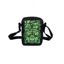 Unisex Children's Crossbody Shoulder Bag With "Venusaur" Prints - Nhiều màu - Xem 5