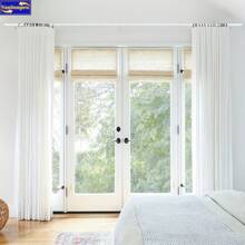 1pc White Curtain Rod Set With Brackets, Adjustable Length, 1.6cm Diameter Metal Rod, Easy Installation Supports, Modern Minimalist Decor Style, Matte Black Design, Suitable For Sheer Curtains And Shower Curtains Home Bathroom Decor Fall Decor Bathroom Accessories Back To School - Multicolor - View 10