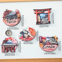 1 pieza Imán de refrigerador con escena japonesa, Imán de refrigerador Torii de Japón, Imán de refrigerador de flores de cerezo, Imán de refrigerador de peces Koi de Japón, Imán de refrigerador de estilo japonés, Imán de refrigerador de viajes a Japón, Decoración del hogar japonesa, Imán de refrigerador colorido, Mejor regalo de imán de refrigerador de foto