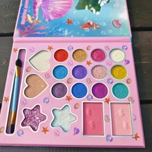 1 pieza Caja de Juego de Cosméticos para Niños Paleta de Sombras de Ojos Princesita Joyas de Vestir Juguetes de Maquillaje para Niños en Casa, Maquillaje Juguete, Juguetes de Niña, Cosméticos para Niños, Juegos de Maquillaje para Niños, Maquillaje para Niños, Juguetes para Niñas, Juegos de Maquillaje para Niños, Maquillaje para Niños, Maquillaje para Niños, Cuidado de la Piel para Niños, Kit de Maquillaje para Niñas