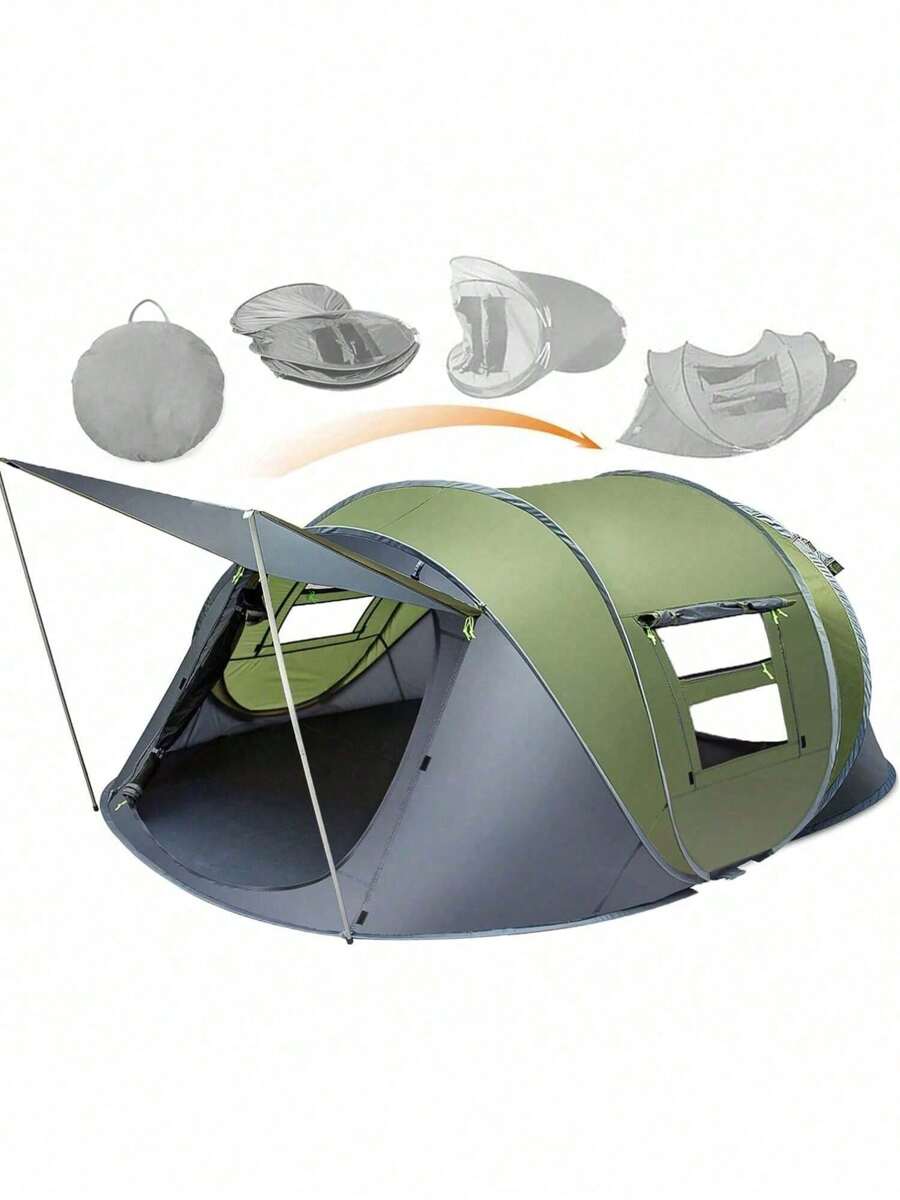 Camping Tents Tunnel Tent 4 Person Family Tents With 2 Doors Extra Weatherpro