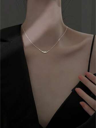1 件锆石闪亮脸项链，简约、轻巧、奢华、时尚、多功能的珠宝饰品，适合女性派对、宴会、约会、节日和礼物