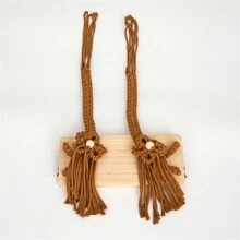 Newborn Photography Prop Wooden Swing Chair, Coffee-Color Infant Photography Accessory Baby Shower Easter Gifts Things For Girls/Boys