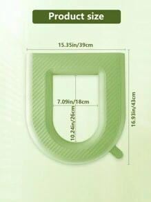 1 件式马桶座圈,马桶座圈,马桶座圈,四季通用,加厚 EVA 座椅,适合家庭使用,可清洗和可重复使用的马桶座圈,非常适合防止屁股受凉浴室装饰秋季装饰 - 彩色 - 查看 10