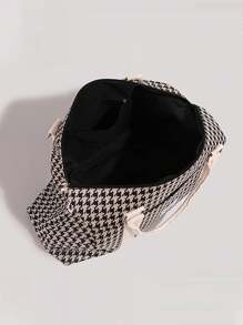 Checkered Handheld Travel Bag Large Capacity Gym Bag Lightweight Short Distance Business Storage Bag Handbag Handbags Hand Bag Weekend Bag Luggage Bag For Travel Business Vacation Holiday Outdoor Hospital Back To School Hand Bags For Men And Women Unisex Student Traveling Bag Houndstooth Plaid For Suitcase Overnight Bag Duffle Bag Duffel Bag For Luggage Carry On Bag College Bag Luggage Bags Weekender Bag Hospital Bag Winter - Beige - View 8