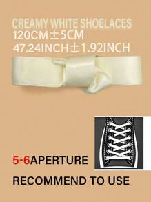 1 par de cordones de seda de color caramelo de 120cm, decoración versátil para diversos zapatos, estilo Y2K