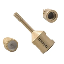 125 Type Angle Grinder M14 Thread Brazed Ceramic Tile Drilling Tool Drill Bit Hand Grinder Special Drilling Tool Marble Granite Pebble Quartz Stone Concrete Glass Stone Rhinestone Drilling Machine Set, Tool Accessories - Multicolor - View 4