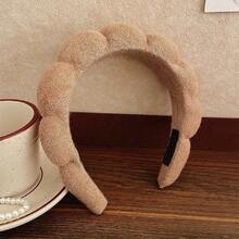 Minimalist Colorful Cloud Sponge Bands For Women Hair Accessories Autumn Winter Temperament Package - 咖啡棕 - 查看 1
