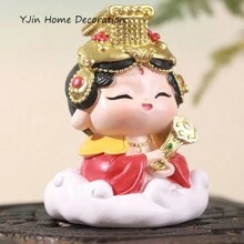 Nữ thần nhỏ vui vẻ Đồ trang trí sáng tạo Máy tính để bàn Phiên bản Q của con rối tay quốc gia Đồ trang trí may mắn Đồ trang trí Linh vật trang trí Nữ thần nhỏ vui vẻ - 1 cái - Xem 4