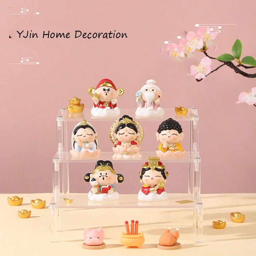 Nữ thần nhỏ vui vẻ Đồ trang trí sáng tạo Máy tính để bàn Phiên bản Q của con rối tay quốc gia Đồ trang trí may mắn Đồ trang trí Linh vật trang trí Nữ thần nhỏ vui vẻ - 1 cái - Xem 1