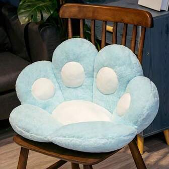 1PC Cartoon Bear Paw Half Wrap Around Cushion, Office Seat Cushion, Cat Paw Cushion, Home Decor, Decor Holiday Cushions Cushions For The Home Chair Cushion Chair Chair Pillow Office Chair Gaming Chair