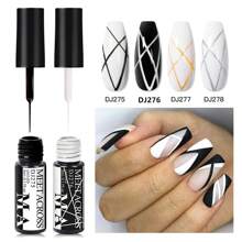 MEET ACROSS 12pcs Spider Pattern Nail Art Gel Polish Set, 5ml Summer Neon Glitter Gel Nail Polish Set, DIY Nail Art Design Gel Manicure Kit, Home Salon Nail Art Painting Set, Gift For Women Nails - 彩色 - 查看 10