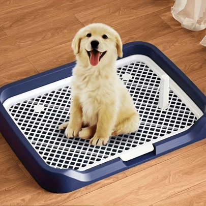 1pc Pet Training Toilet, Plastic Dog Potty With Anti-Slip Design And Guide Post, Easy To Clean, Suitable For Small To Large Dog Breeds, Indoor And Outdoor Use