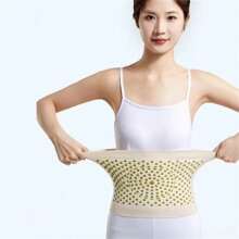 温暖艾灸东方力量护腰，厚保暖羊毛男女通用腰带 - 运动与热疗 - 彩色 - 查看 1