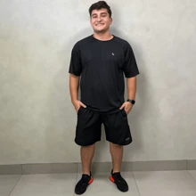 Tactel Plus Size Thick Shorts For Men, Preppy Bermuda Surf Beach Swimming Pool Quick Dry Gym - 黑色 - 查看 5