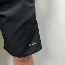 Tactel Plus Size Thick Shorts For Men, Preppy Bermuda Surf Beach Swimming Pool Quick Dry Gym - 黑色 - 查看 3