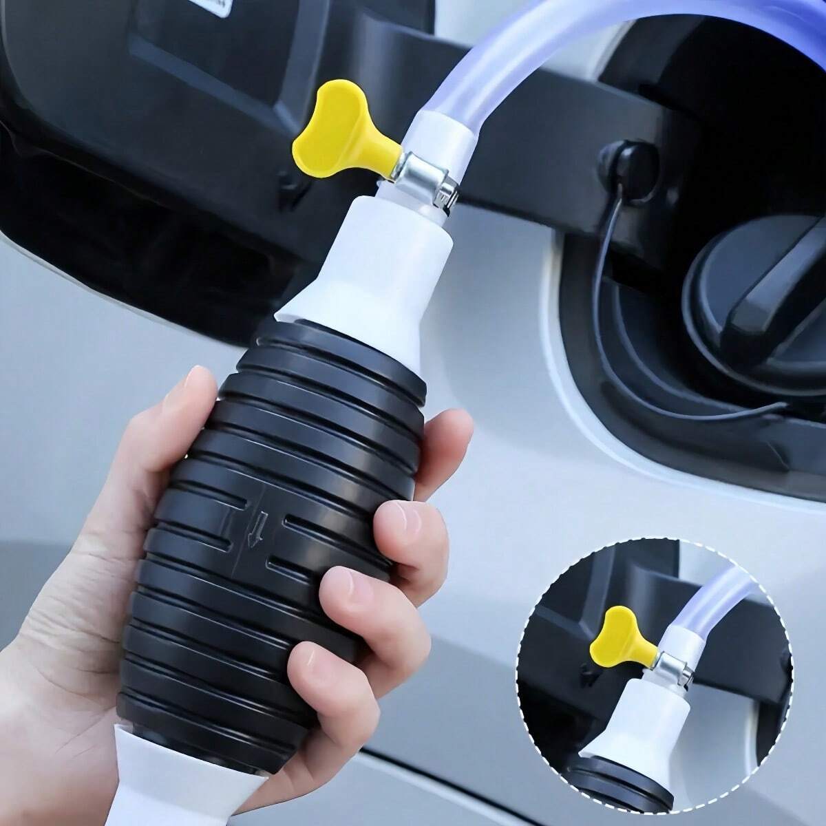 Milai Pompa manuale di travaso pompa di aspirazione per benzina, acqua, olio, liquido con apribottiglie, universale, per barca, auto, veicolo, diesel, benzina, olio (8 mm Milai Pompa manuale di travaso pompa di aspirazione per benzina, acqua, olio, liquido con apribottiglie, universale, per barca, auto, veicolo, diesel, benzina, olio (8 mm