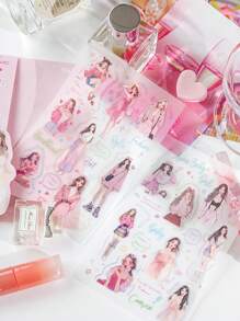 MOCARD 2 tờ/gói nhãn dán thẩm mỹ cổ điển dùng để làm sổ lưu niệm, tranh ghép trang trí tự làm, quà tặng, sổ kế hoạch cá nhân, đồ dùng học tập - Màu tím - Xem 3