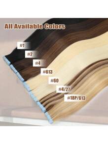 Tape In Hair Extensions Real Human Hair Straight Tape In Extensions 20pcs Tape Ins For Women Brazilian Remy Human Hair 50g