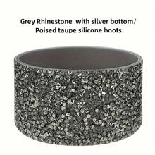 1 件硅胶杯盖图案杯底防撞保护盖，创新设计，使用方便，水钻硅胶杯盖冰王杯盖，运动水壶太空杯底盖，车载水杯硅胶盖，适合居家办公和户外旅行