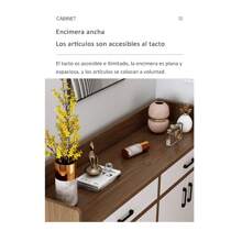 Zapatera Madera Organizador Modernos Con 4 Puertas 120*100cm - Marrón - Ver 7