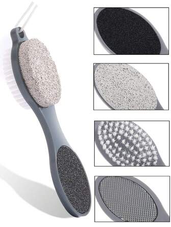 1PC Foot File Pumice Stone Dead Skin Remover Brush 4 In 1 Foot File Pedicure Grinding Tool Women Men Dry And Wet Foot Care Tool