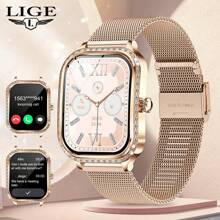 LIGE LIGE's New Smart Watch Sedentary Reminder, Breathing Training, Step Counting, Exercise Distance, Calorie Consumption, Smart Alarm Clock, Female Physiological Reminder, Multiple Exercise Modes, Fashionable, Elegant And Luxury Women's Smart Watch