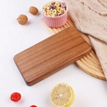 Wooden Tray, Rectangular Cake & Dessert Platter, Suitable For Restaurant, Family Gathering, Cake Display, Storage In Kitchen, Bedroom, Living Room - Brown - View 6