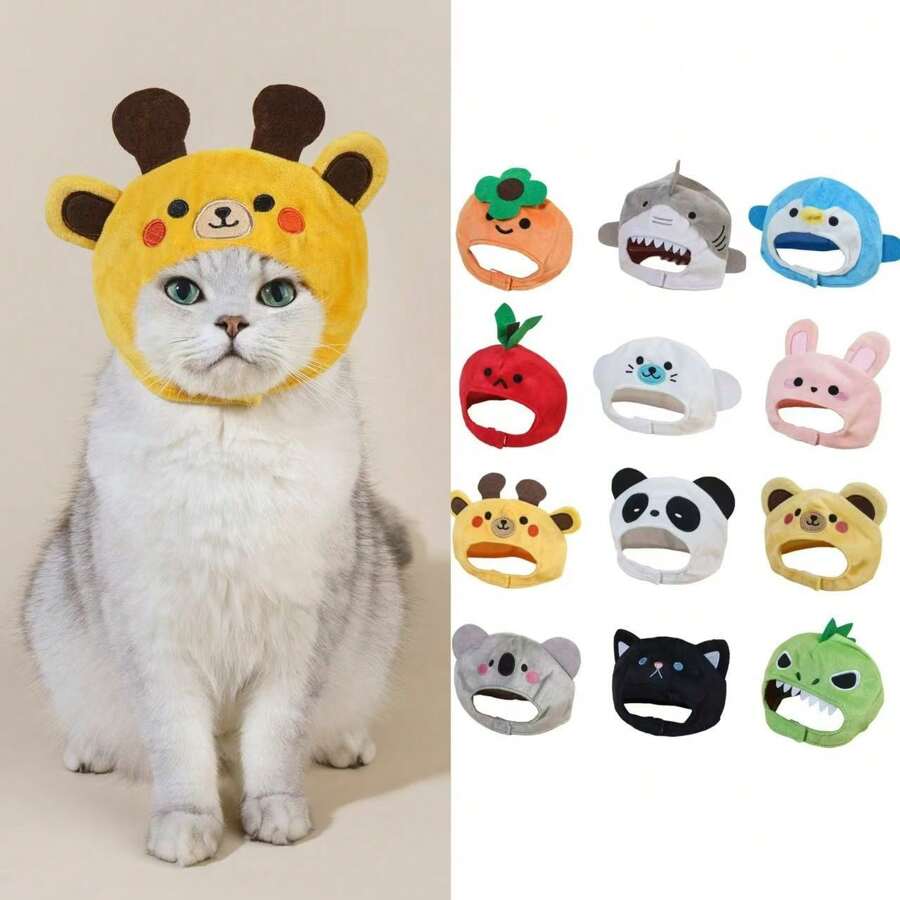 1pc Pet Cross Dressing Hat Suitable For Small Cats And Dogs Halloween Gift