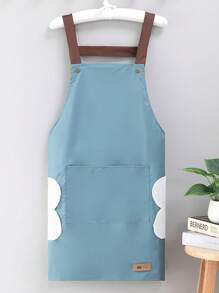 1pc Waterproof & Oil-Resistant Cooking Apron, Fashionable Home Kitchen Adult Apron, Women's Style, Suitable For Cooking, Restaurant And Workplace - Multicolor - View 5