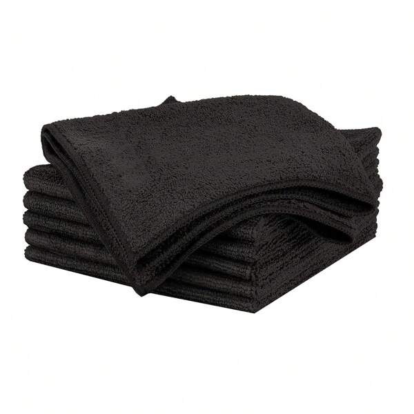 Ultra-Absorbent Microfiber Kitchen Towel, Black - Designed With High Water-Absorbency, It Can Effectively Absorb Multiple Times Its Own Weight In Water, Keeping The Surface Dry And Preventing Odors. The Towel Is Durable And Soft, Made Of Premium Nylon Fiber, With An Upgraded Thick And Fluffy Pile. It Is Machine Washable And Maintains Softness And Absorbency Even After Multiple Washes. Suitable For Use As Dish Towels And Cleaning Rags.