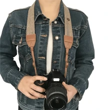 1 Stück Vintage PU Kunstleder Kamera Trageriemen, Mikro SLR Fotografie Ausrüstung Schulter Tragegurt zum Umhängen