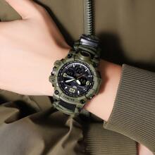 Skmei 1155B 模拟数字手表防水 50 夜光计时码表户外旅行探险 - 均碼 - 查看 6