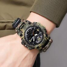 Skmei 1155B 模拟数字手表防水 50 夜光计时码表户外旅行探险 - 均碼 - 查看 8