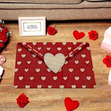 [Flannel + 1cm Thick Foam Material] 1/2pcs Valentine's Day Romantic Themed Bedroom Living Room Carpet, Flannel Carpet, Spotted Heart Printed Carpet, Suitable For Living Rooms, Offices, Bedrooms - 17.7*29.5inch, 17.7*47.2inch