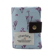 1 件 20 卡槽花卉帆布卡盒，女士多卡槽身份证夹，学生证，礼品卡钱包 - 彩色 - 查看 14