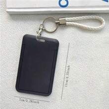 1pc Cor Lisa Plástico Macaron Estilhaços Clipe Design Portátil Para Estudante Cartões Cartões Presente Para Amigos Presentes Para Porta-Cartão Carteira Porta-Cartão de Visita Porta-Cartão de Crédito Porta-Cartão de Identificação Mulheres Para Mulheres Para Homens Cartão Carteira