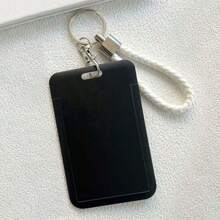 1pc Cor Lisa Plástico Macaron Estilhaços Clipe Design Portátil Para Estudante Cartões Cartões Presente Para Amigos Presentes Para Porta-Cartão Carteira Porta-Cartão de Visita Porta-Cartão de Crédito Porta-Cartão de Identificação Mulheres Para Mulheres Para Homens Cartão Carteira