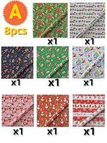 1 Bộ 8 món quà tặng tiệc mới Giấy tráng dày, thủ công in ấn cao cấp (A/B) với phong cách Ông già Noel, Cây thông Noel, Người tuyết, Người bánh gừng, Rất thích hợp để trang trí tiệc ngày lễ. Giáng sinh vui vẻ! - Nhiều màu - Xem 14