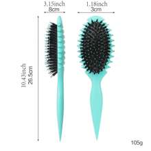 1PC New Upgrade Plus Detangler Hair Brush, Curl Defining Brush, Curly Hair Brush, Styling Brush For Detangling Shaping & Defining Curls, For Women And Men All Hair Types - Multicolor - View 5