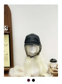 1 件装女士复古护耳猎人帽，复古休闲保暖防风户外护耳飞行帽，适合秋冬季 - 彩色 - 查看 6
