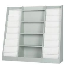 Bookshelf, Children's Shelf Bookcase Children's Shelf White With 14 Shelves, For Bedroom, Living Room, Kindergarten 129 X 120x 35 Cm