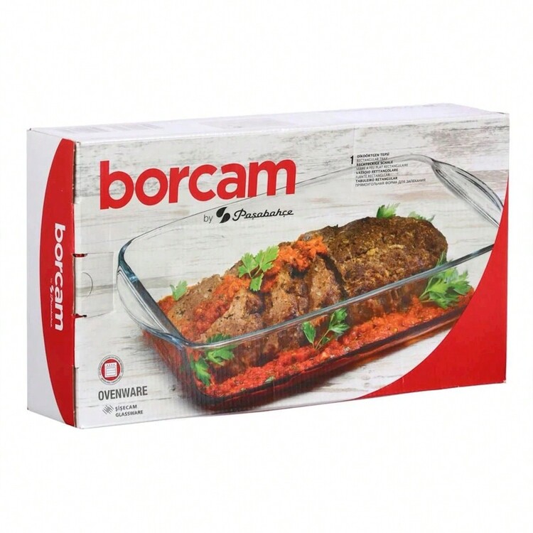 Refractario rectangular de vidrio 2.7L - transparente - Añade 7