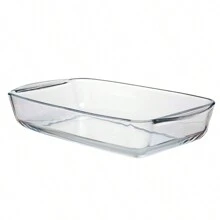 Refractario rectangular de vidrio 2.7L - transparente - Ver 4