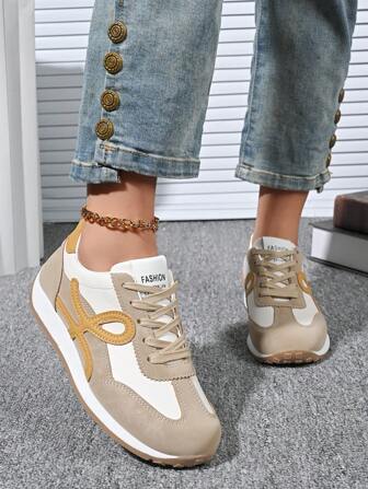 Latest Fashion High-End Chic Anti-Slip Wear-Resistant Comfortable Design Novel Craftsmanship Classic Versatile Durable Women's Spring/Autumn Sports Flats